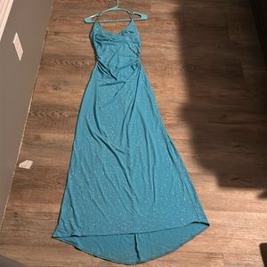 Size medium blue sparkly dress!